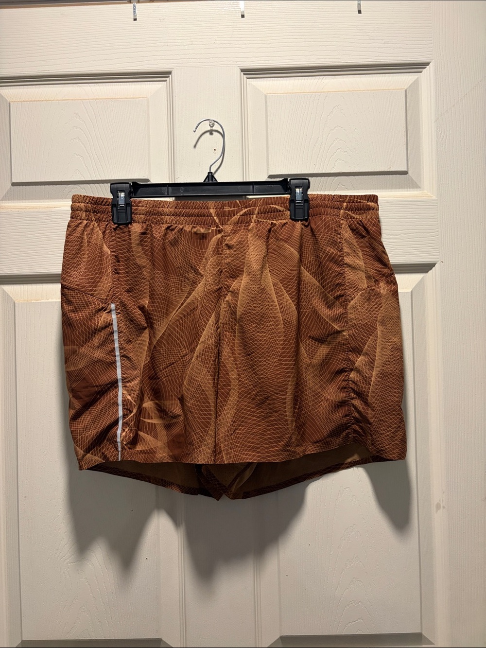 Field & Stream Brown Athletic Shorts with Reflective Trim
